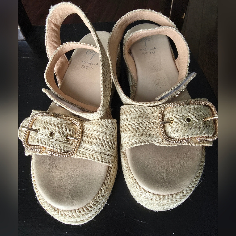 Rafia Platform Wedges